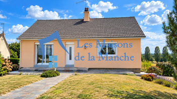 Maison avec 2 chambres sur sous-sol complet avec terrain de 1 187 m² et vue sur la campagne à Poilley