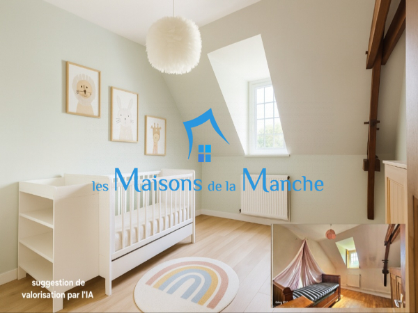 Jolie longère à rafraîchir à Montjoie-Saint-Martin, proche Saint-James