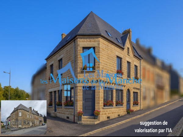 Grande maison de caractère aux multiples possibilités de 223 m² habitables (305m² exploitable) Située dans la belle commune de Chérencé-le-Roussel