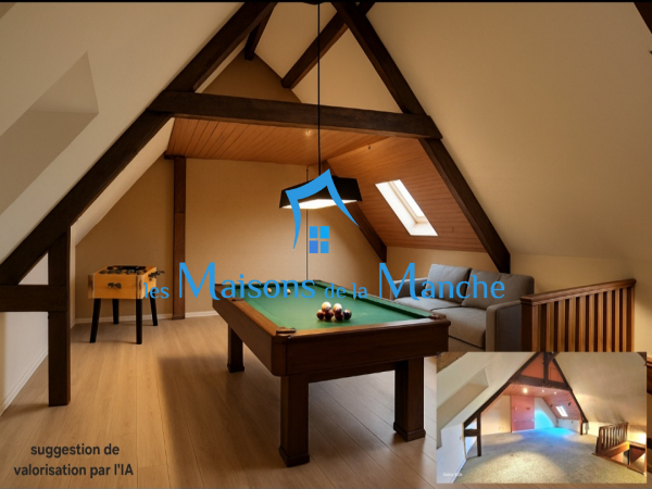 Grande maison de ville en pierre avec garages à St Hilaire du Harcouët