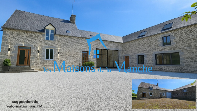 Maison 120m2 + bâtiment annexe 164m2 secteur Saint James (50240)