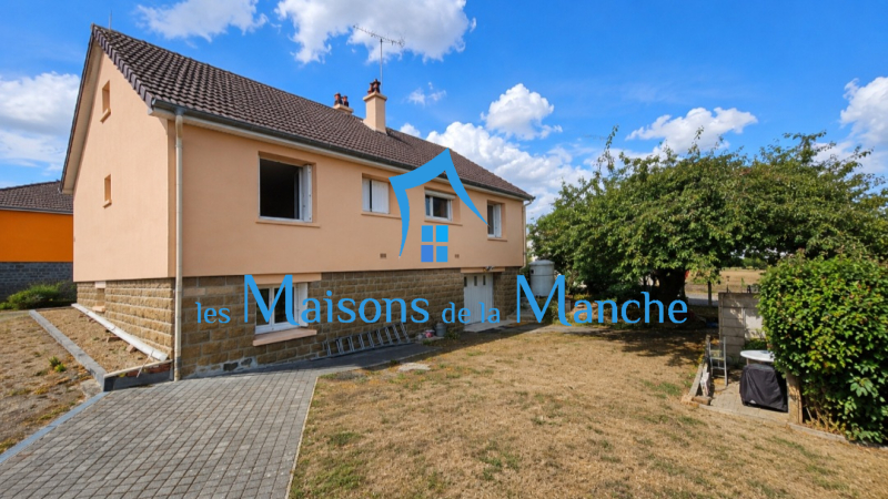 Maison avec 2 chambres sur sous-sol complet avec terrain de 1 187 m² et vue sur la campagne à Poilley