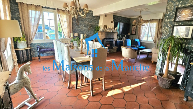 Maison familiale 7 pièces – 171 m² habitables (213 m² exploitable) – Terrain 4 400 m² – Sous-sol complet – Proche Saint Hilaire du Harcouët