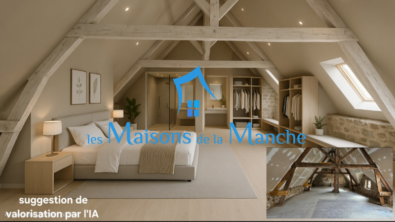 Grande maison de caractère aux multiples possibilités de 223 m² habitables (305m² exploitable) Située dans la belle commune de Chérencé-le-Roussel