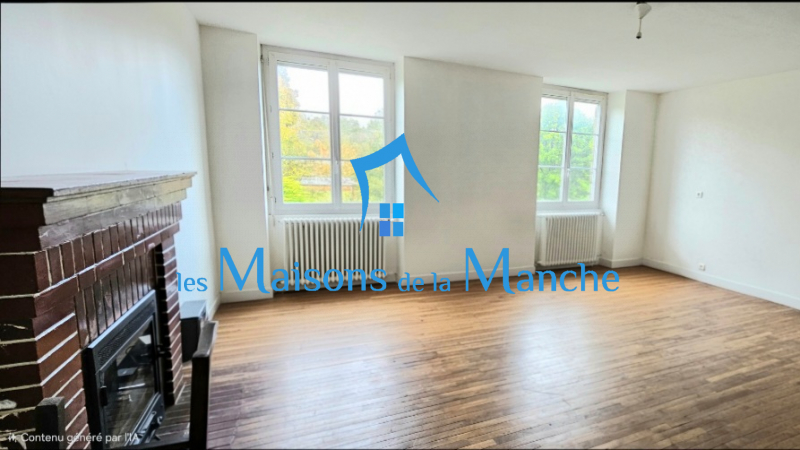 Grande maison en pierre avec grand terrain arboré, aux portes de Saint-Hilaire-du-Harcouët