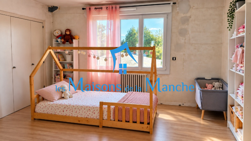 Maison familiale de 5 chambres sur sous-sol complet, à proximité de Pontorson et du Mont-Saint-Michel.
