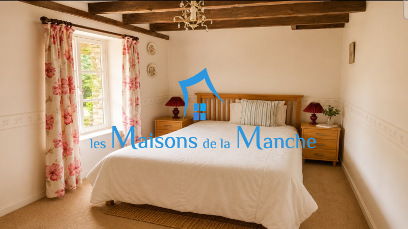 Maison de caractère en pierre avec jardin arboré et ancien four à pain – Brécey