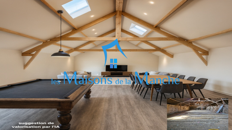 Maison 120m2 + bâtiment annexe 164m2 secteur Saint James (50240)