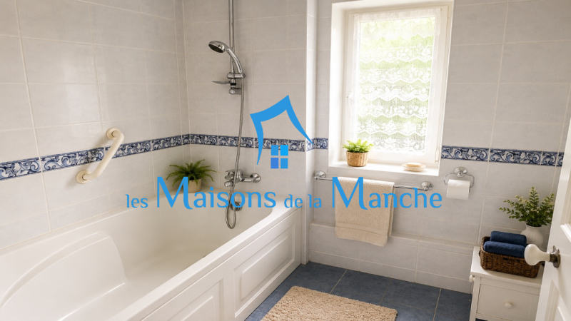 Maison de caractère en pierre avec jardin arboré et ancien four à pain – Brécey