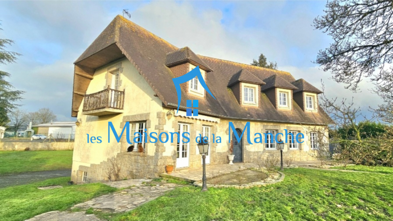 Maison familiale 7 pièces – 171 m² habitables (213 m² exploitable) – Terrain 4 400 m² – Sous-sol complet – Proche Saint Hilaire du Harcouët
