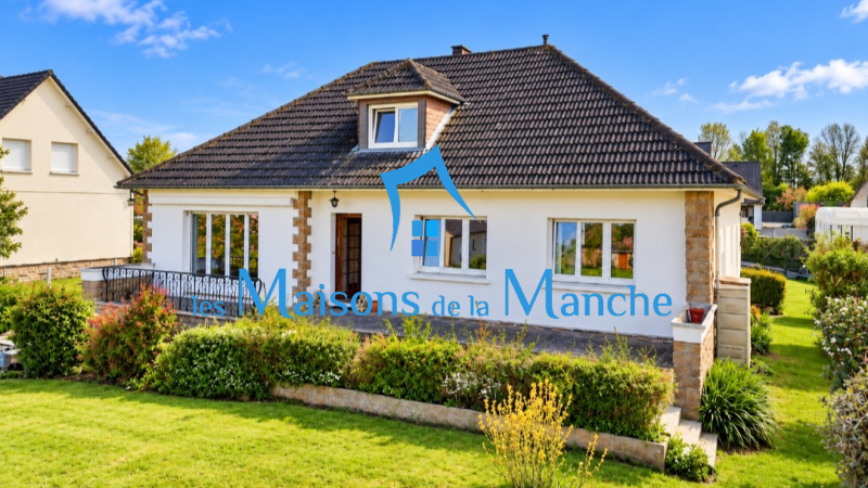 maison avec une vue dégagée sur la campagne proche d'Avranches