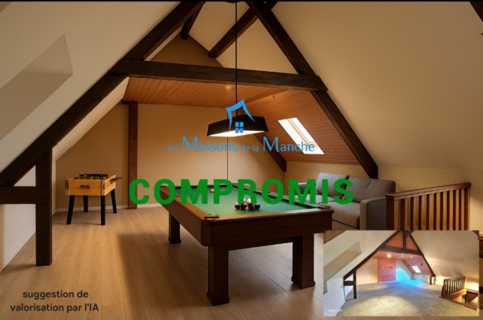 Grande maison de ville en pierre avec garages à St Hilaire du Harcouët