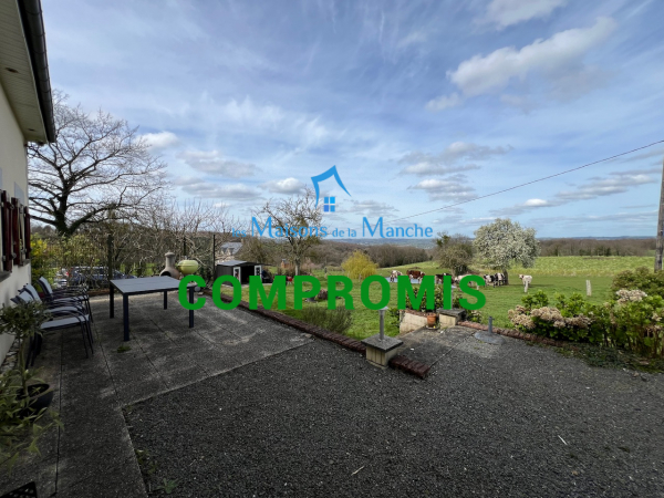 Jolie maison 6 pièces sur 1600m2 au calme et vue panoramique secteur Brécey